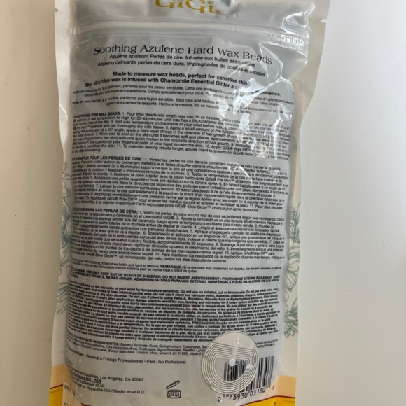 Gigi Soothing Azulene Hard Wax Beads AND Refill Can- 14 Oz NWT - Picture 6 of 8